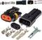 2 Pin Metri-Pack Waterproof Connector 10-12awg Terminals and Seals 46Amp (10-12 GA (1set))...