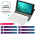 DETUOSI Universal 7-8 inch Wireless Keyboard, Multi-Device Travel Portable Ultrathin (6mm) Lightweight Wireless Keyboard for iOS/Android/Windows T...