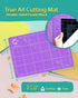 G+ Self-Healing Cutting Mat - True A4 9 x 12" (9 x 13" Full) Inches Purple/Black ; Self-Healing Double-Sided Durable Non-Slip Cutting Board for Cr...