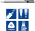 Staedtler triplus micro 0.5mm Lead Retractable Mechanical Pencil with Twist Eraser, Writing, Drawing, Drafting, 3-Pack, 77425BK3A6...