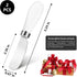 Butter Knife(2 Pcs), Porcelain Handle, Stainless Steel Cheese Spreader, Butter Spreader Knives Set...