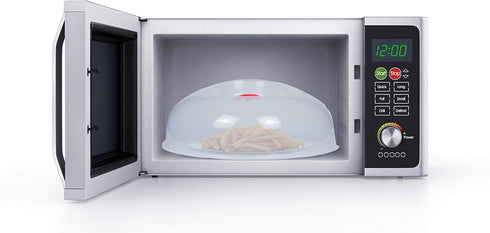 Large Microwave Cover for Food Easy Grip Microwave Splatter Cover Guard Lid with Steam Vent and BPA Free & 11.5 Inch, Dishwasher Safe...