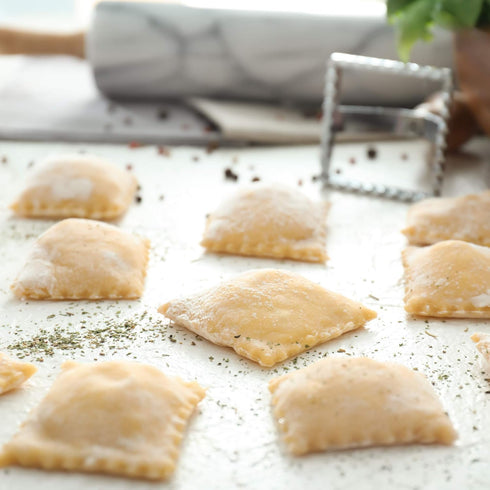 Fox Run 57670 Ravioli Cutter Stamps, Round & Square, Set of 2 , 2.75 x 4.75 x 5.75 inches...