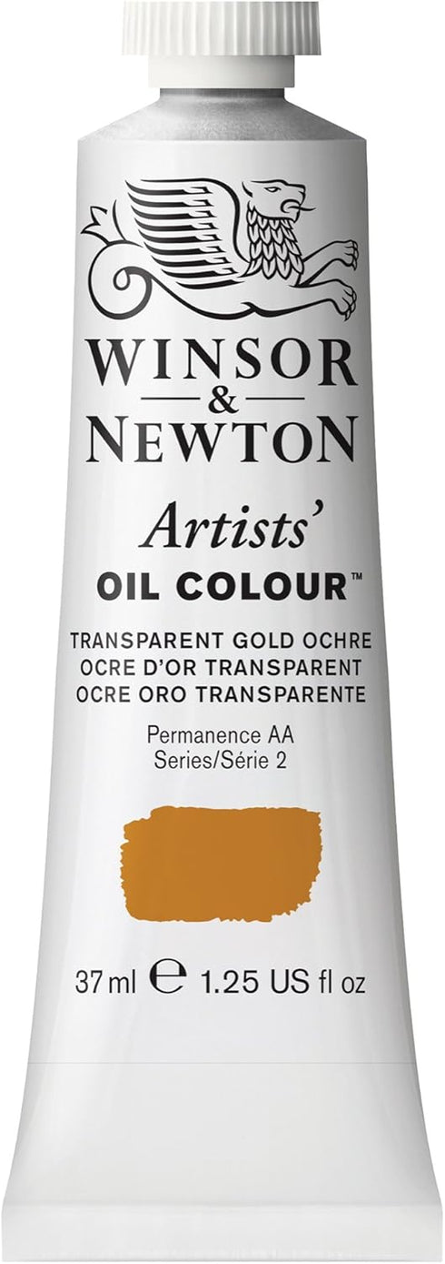 Winsor & Newton Artists' Oil Color, 37ml (1.25 oz) Tube, Transparent Gold Ochre...