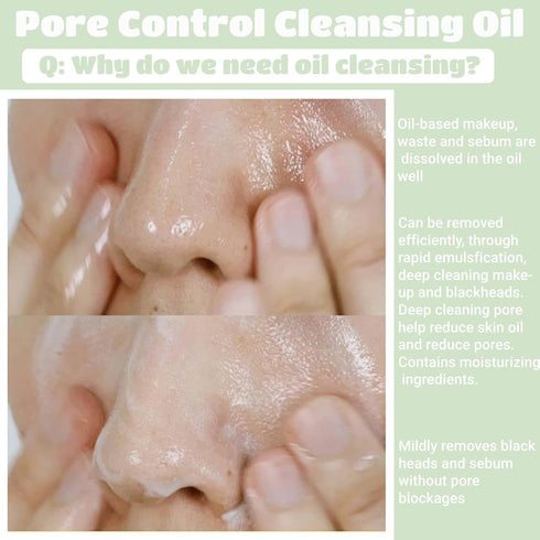 Heartleaf Pore Control Cleansing Oil, Oil Cleanser for Face, Makeup Blackhead Remover, Makeup Cleansing Oils, Korean Skin Care 3.38 fl oz...