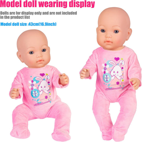 6 Sets Baby Doll Clothes Fancy Outfit Dress Doll Accessories 14-16 Inch Baby Doll Clothes Dresses Outfits Pjs for 43cm New Born Baby Dolls...