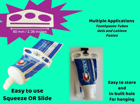 Travel-Size Toothpaste Refill Adapter and Squeezer, 4 Count (Pack of 1)...