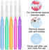 EasyHonor Braces Brush for Cleaner Interdental Brush Toothpick Dental Tooth Flossing Head Oral Dental Hygiene Flosser Toothpick Cleaners Tooth Cle...