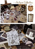 180Pcs Vintage Scrapbook Stickers Set, Junk Journal Sticker Supplies Kit, Antique Retro Natural Collection, Diary Journal Embellishment Supplies W...