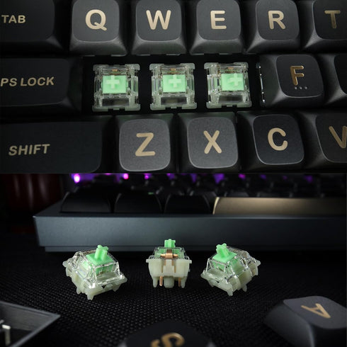 Gateron Baby Kangaroo 2.0 Keyboard Switches, Heavy Tactile RGB LED 5 Pin 22mm Dual-Stage Spring Pre-lubed Switches for MX Mechanical Keyboard(36PC...