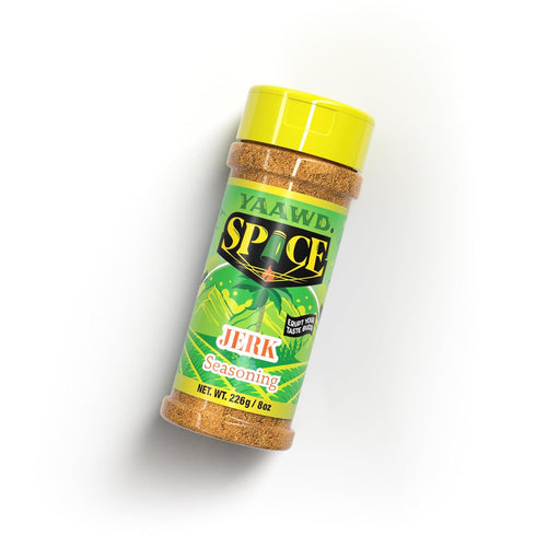 Yaawd Spice - Authentic Jamaican Gourmet Jerk Seasoning, Carribean Dry Rub Powder 8oz with Scotch Bonnet & Pimento For Chicken, Pork, Seafood, Bee...