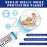 Drywall Repair Kit - 2 Pack Spackle Wall Repair with Scraper and Sandpaper | Effortlessly Wall Patch Repair Kit | Wall Putty for Filling Holes | F...