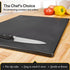 Thirteen Chefs Large 18 x 12 Black Plastic Cutting Board - 1/2" Thick HDPE for Restaurants and Professional Kitchens, NSF...
