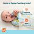 RaZbaby RaZberry Silicone Teether Pacifier – Teething Relief for Infants, Food-Grade, BPA-Free, Hands-Free Design, Natural Berrybumps Fruit Textur...