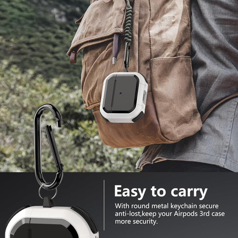 AirPods 3 Case Cover (2021) with Cleaner kit,AirPods 3rd Generation Charging Case with Magnetic Lid,Compatible with MagSafe,Powerful Drop Protecti...