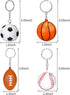 Blulu 20 Pack Pineapple Stress Balls Keychains Mini Foam Ball Keychains Stress Relief Pineapple Balls Keychains for Party Favors, School Carnival ...