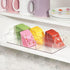 mDesign Compact Plastic Tea Storage Organizer Caddy Tote Bin - 6 Divided Sections, Built-in Handles - Holder for Tea Bags, Packets, Sweeteners and...
