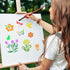 80 Pcs 3 x 3 Inch Stencils for Painting on Wood, Reusable Flower Stencils Butterfly Stencils Bird Plastic Stencils Bee Wall Stencil DIY Craft Temp...