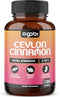 Ceylon Cinnamon Capsules - Combined with Ginger Root and Turmeric Curcumin Supplement - 120 Vegan Capsules...