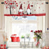 ALAGEO Valentines Day Valances Windows Curtain Gnomes Love Heart Valance Window Treatments Heart Tree Couple Birds Short Curtains for Kitchen Wind...