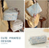 3 Pcs Cotton Quilted Makeup Bag Set, Floral Cotton Cosmetic Bag, Aesthetic Toiletry Travel Organizer Bag for Women...