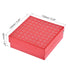 uxcell Centrifuge Tube Freezer Storage Box 81 Places Waterproof Cardboard Cryogenic Holder Rack for 1.8/2ml Microcentrifuge Tubes Vials Samples, 4...
