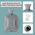 Hot Water Bottle with Soft Cover, 2L Classic Rubber Hot Water Bag for Menstrual Cramps, Feet Warmer, Neck, Shoulders Pain Relief, Hot Cold Pack Wo...