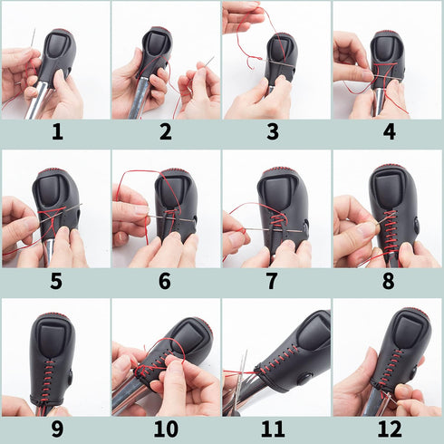 Trim for Toyota Camry 2018-2023?Corolla Avalon 2019-2022 Accessories Leather Auto Gear Shift Knob Cover Protector Trim Cap Sticker (A1)...