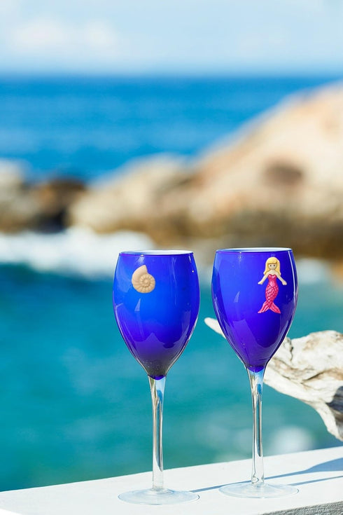 Mermaid Magnetic Wine Charms and Glass Markers Set of 6 - Great Mermaid Gift for Women...