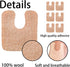 48 Pieces U Shaped Felt Callus Pads Metatarsal Pads Forefoot Foot Pads Pain Relief Foot Cushion Keep Protecting Calluses from Rubbing on Shoes Adh...