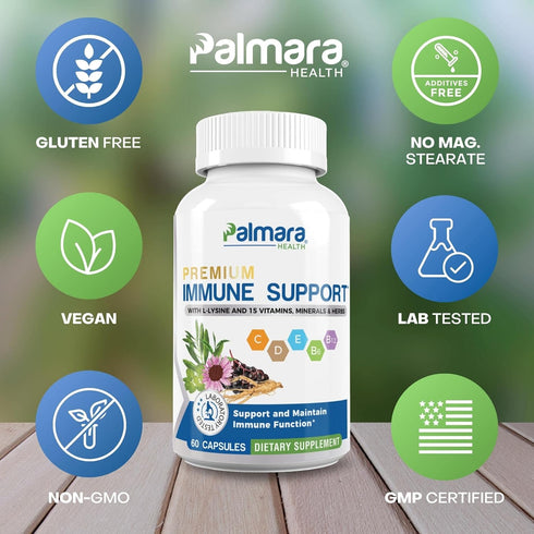 Premium Immune Support, 60 Capsules...