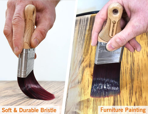 ROLLINGDOG 2 Inch Angled Paint Brush for Painting Walls, Furniture, Cutting in, Trim, Detail Painting...