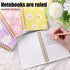 Koogel 4PCS Spiral Notebook Journals, A6 Pocket Notebooks College Ruled Notebooks for Women Gift Office School Supplies...