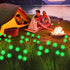 Halloween Decorations Solar Spooky Lights Outdoor - 2PACK 16LED Wind Dance Green Swaying Firefly Lights with Halloween Party Decor, Outdoor Waterp...