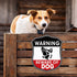 Zonon 2 Pcs Beware of Dog Sign for Fence 10 x 8.5 Inch Reflective Dog Warning Signs Aluminum Warning Sign for Indoor Outdoor Home Business Yard Dr...