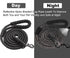 6FT 10FT Strong Dog Leash Black Rope Leash Highly Reflective Threads with Soft Padded Handle for Small Medium Large Dogs (10ft-black-1/2)...