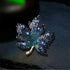 Rhinestone Big Maple Leaf Brooch Pin for Women Men Fashion Crystal Delicate Wedding Fall Party Brooches Lapel Pins Elegant Dress Accessories Jewel...