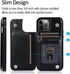 uCOLOR Flip Leather Wallet Case Card Holder for iPhone 12 Pro/12 Women and Girls with Card Holder Kickstand Marble Design Compatible with iPhone 1...