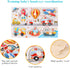 Wooden Peg Puzzles for Toddlers 1-3, Kids' Educational Preschool Peg Puzzle Toy, Set of 3 Toddler Puzzles - Traffic, Dinosaur, and Fruit, Ideal Gi...