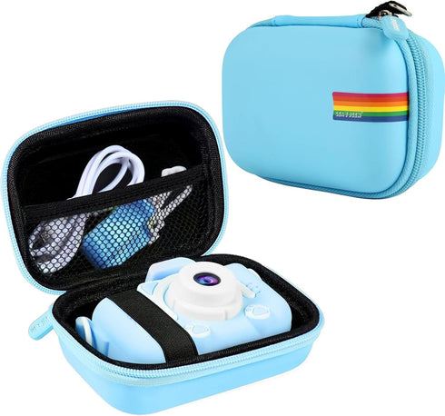 Leayjeen Kids Camera Case Compatible with Goopow/SGAINUL/Gofunly/ArtCWK and More Video Digital Camera Gift - Case for Toy Action Camera and Access...