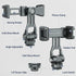 Phone Mount for Camera Hot Shoe, Aluminum Camera Hot Shoe Phone Holder with 2 Additional Cold Shoe Mounts, 360°Adjustable Phone Holder for iPhone ...
