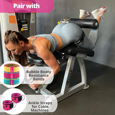 Blood Flow Restriction Bands for Women Glutes with 4-Week Booty Bands Exercise Guide, Bfr Booty Occlusion Bands for Women, Booty Bands Legs and Bu...