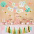 Mint Peach Birthday Party Decorations, Happy Birthday Decoration Set with BDAY Banner Pom Poms Circle Dot Garland and Tassel Garland for Women Gri...