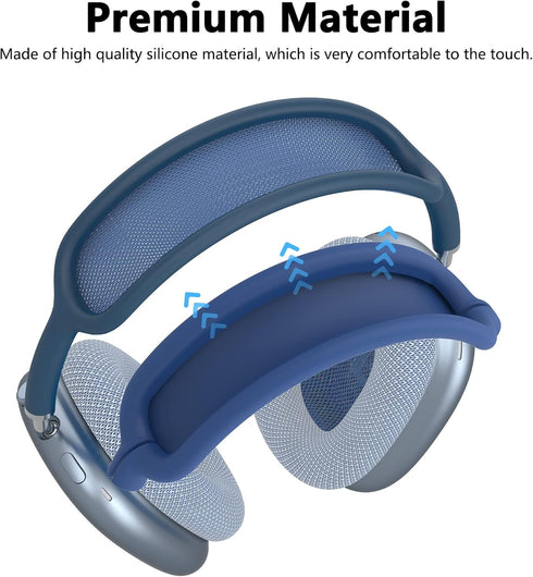 Silicon Case Cover for AirPods Max Headphones, Clear Soft TPU Ear Cups Cover/Ear Pad Case Cover/Headband Cover for AirPods Max, Transparent Access...
