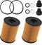 2PCS Automotive Replacement Oil Filters OEM#26350-2S000,263502S000,Engine Oil Filter Compatible with Hyundai Santa Fe Sonata 2.5L,Kia K5 Sorento 2...