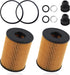 2PCS Automotive Replacement Oil Filters OEM#26350-2S000,263502S000,Engine Oil Filter Compatible with Hyundai Santa Fe Sonata 2.5L,Kia K5 Sorento 2...