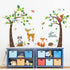 decalmile Woodland Animals Trees Wall Decals Deer Fox Owl Wall Stickers Kids Bedroom Baby Nursery Wall Decor...
