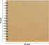 Vienrose DIY Scrapbook Album 8x8 Inch Hardcover Kraft Paper Scrap Book Photo Albums with 40 Blank Pages for Wedding Baby Shower, Kraft Color...