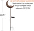 Garden Solar Light Outdoor Decorative, Moon Crackle Glass Globe Stake Metal Lights?Waterproof Warm White LED for Pathway, Lawn, Patio, Yard...