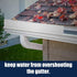 Gutter Valley Splash Guard,Aluminum Rain Diverter Roofing Gutter Splash Guards for Valley,Corner or Straight,10 Inch Each (4 Pcs White)...